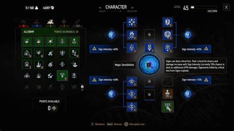 witcher 3 skill slots